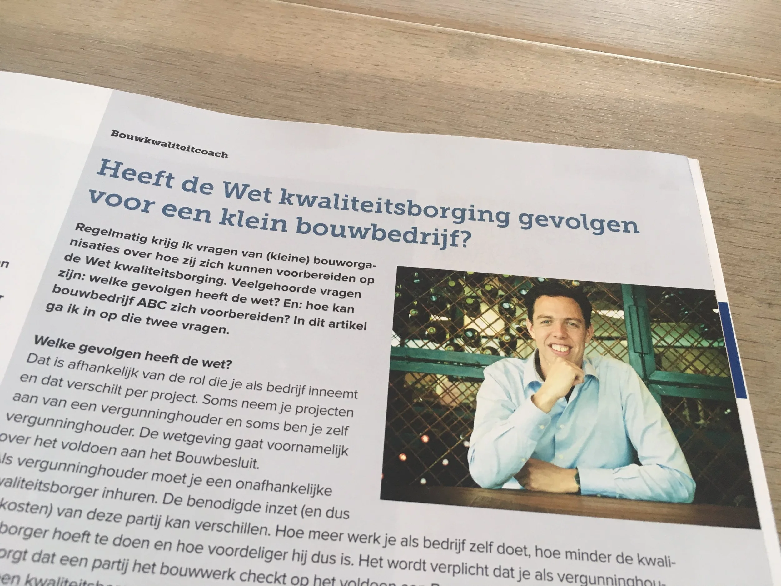 Heeft de Wet kwaliteitsborging gevolgen voor een klein bouwbedrijf?