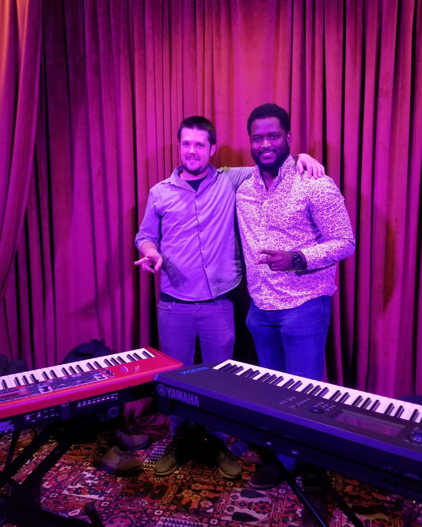 I&rsquo;ve been looking for someone to do a jazz piano duo set in Columbus forever! So happy Ben Maloney was down to play tonight, we definitely gotta do this again 🎹🎹🎶💪🏾 #duo #twopianos #shed #goodtimes
