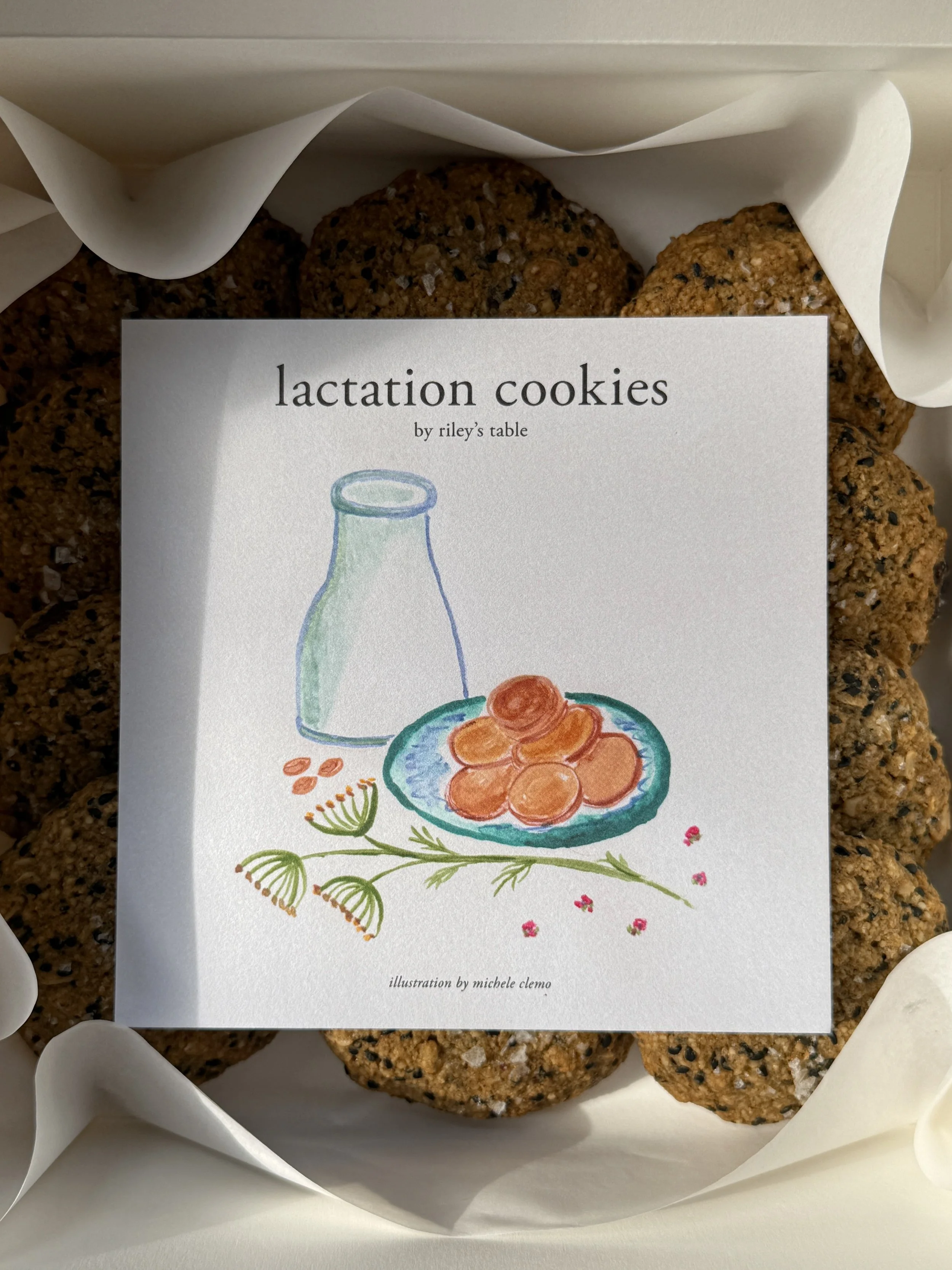 Homemade organic lactation cookies for postpartum breastfeeding support