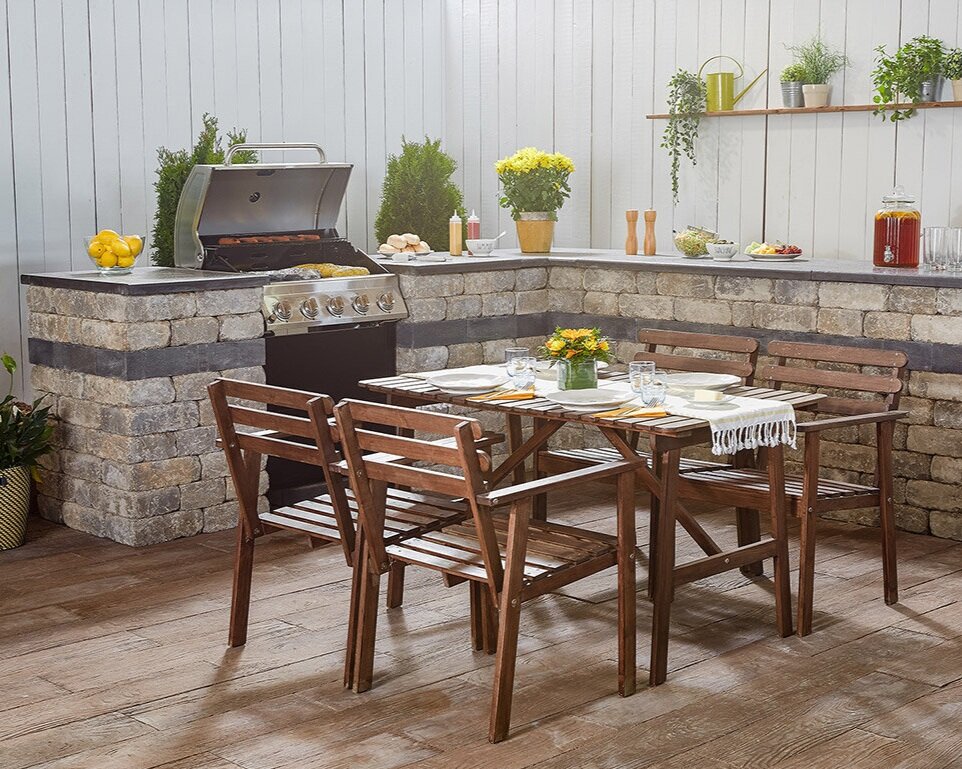 Quarry Stone Grill Surround