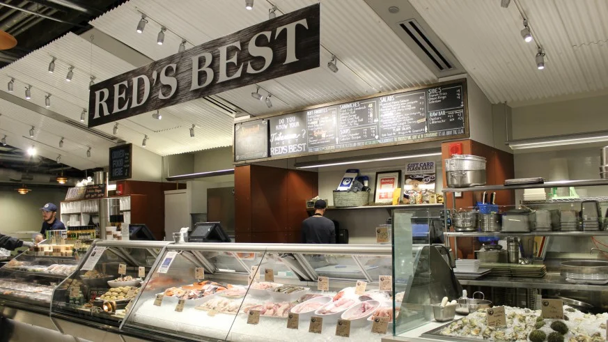 Locally sourced sustainable seafood from great purveyors such as Red's Best