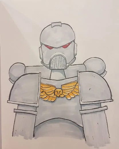 Con Sketch Space Marine