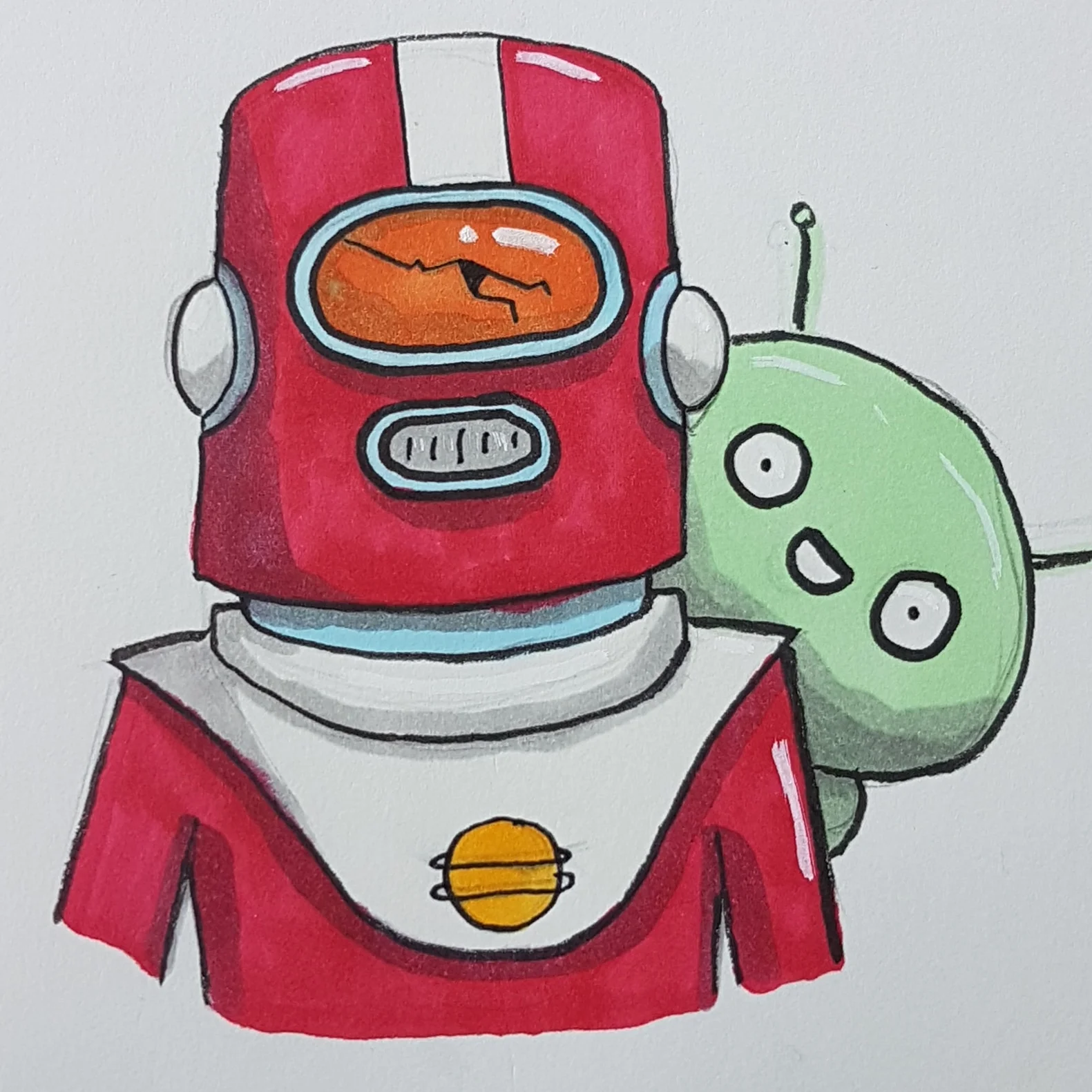Gary and Mooncake Sketch