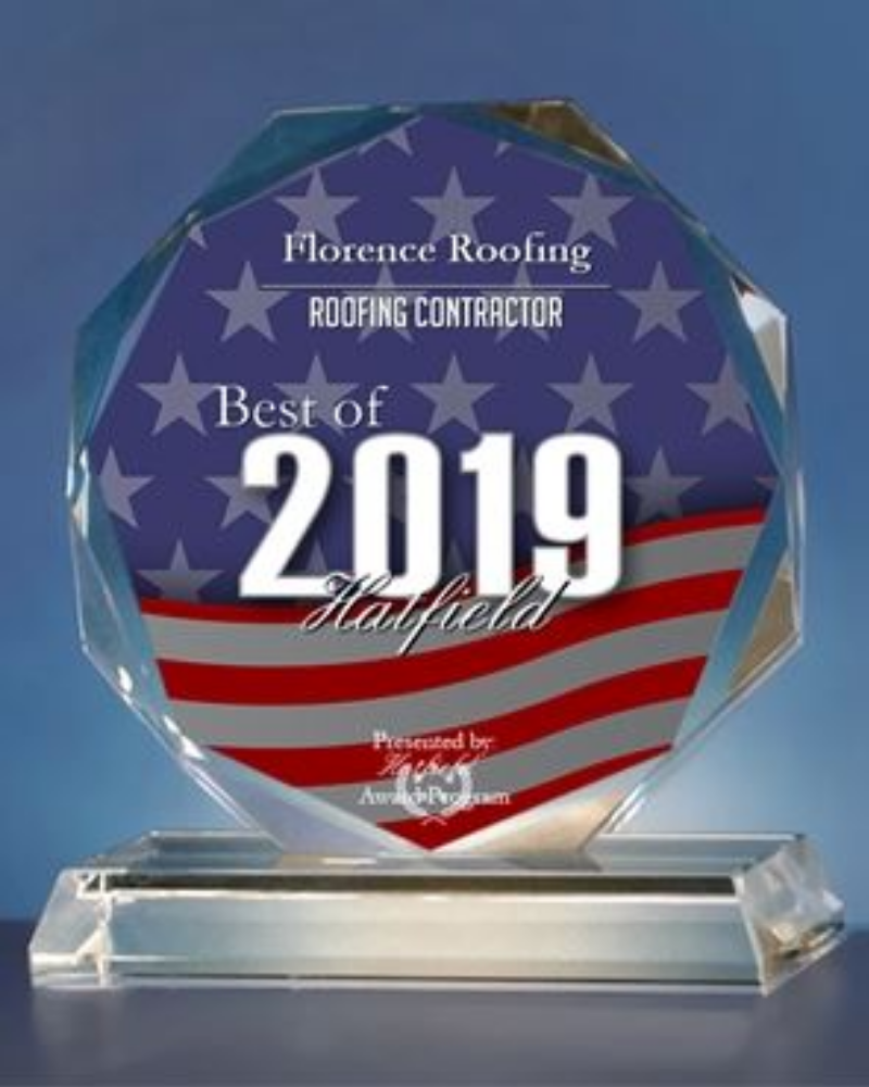 2019 Best of Hatfield Award as Roofing Contractor
