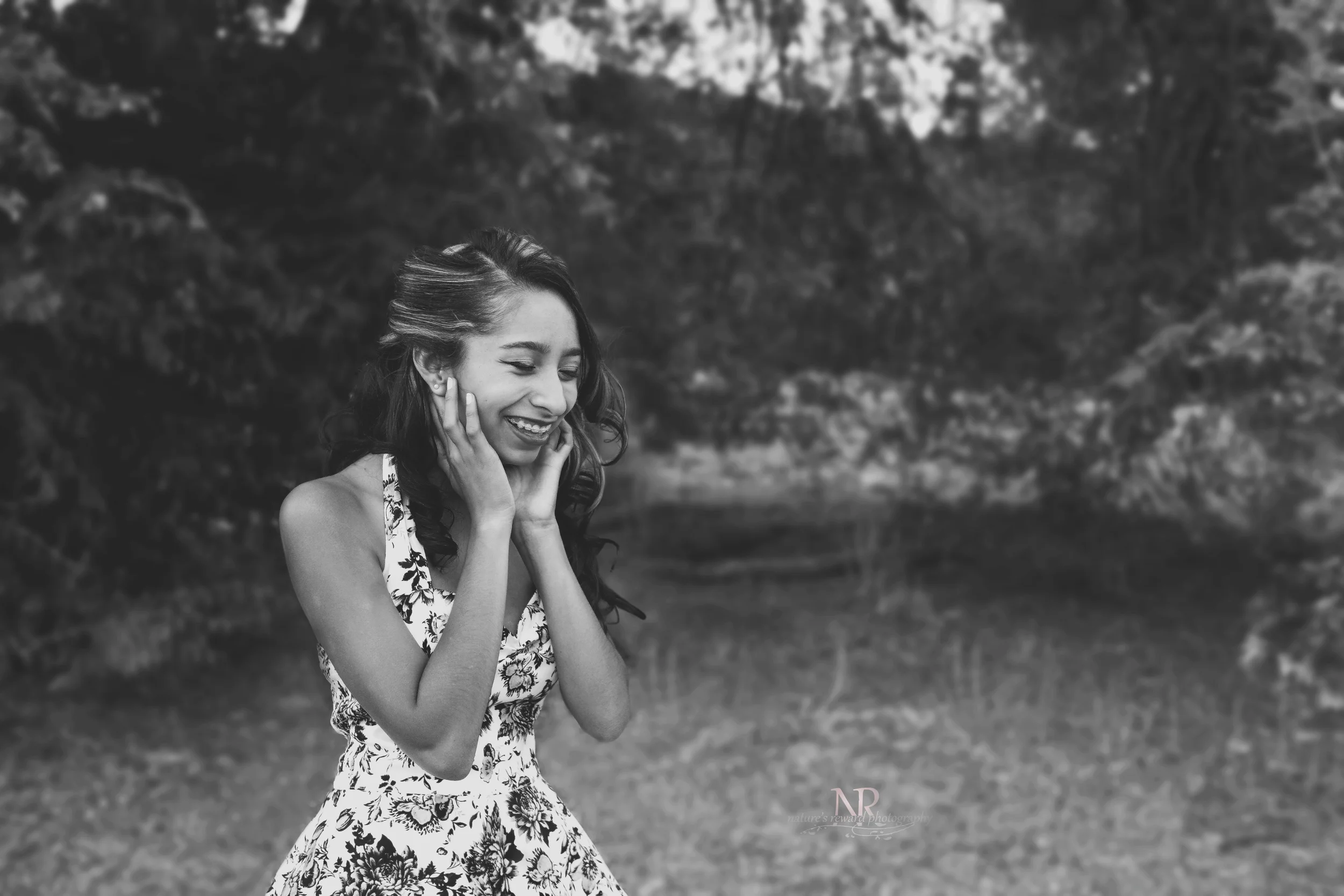 Black and White Senior session