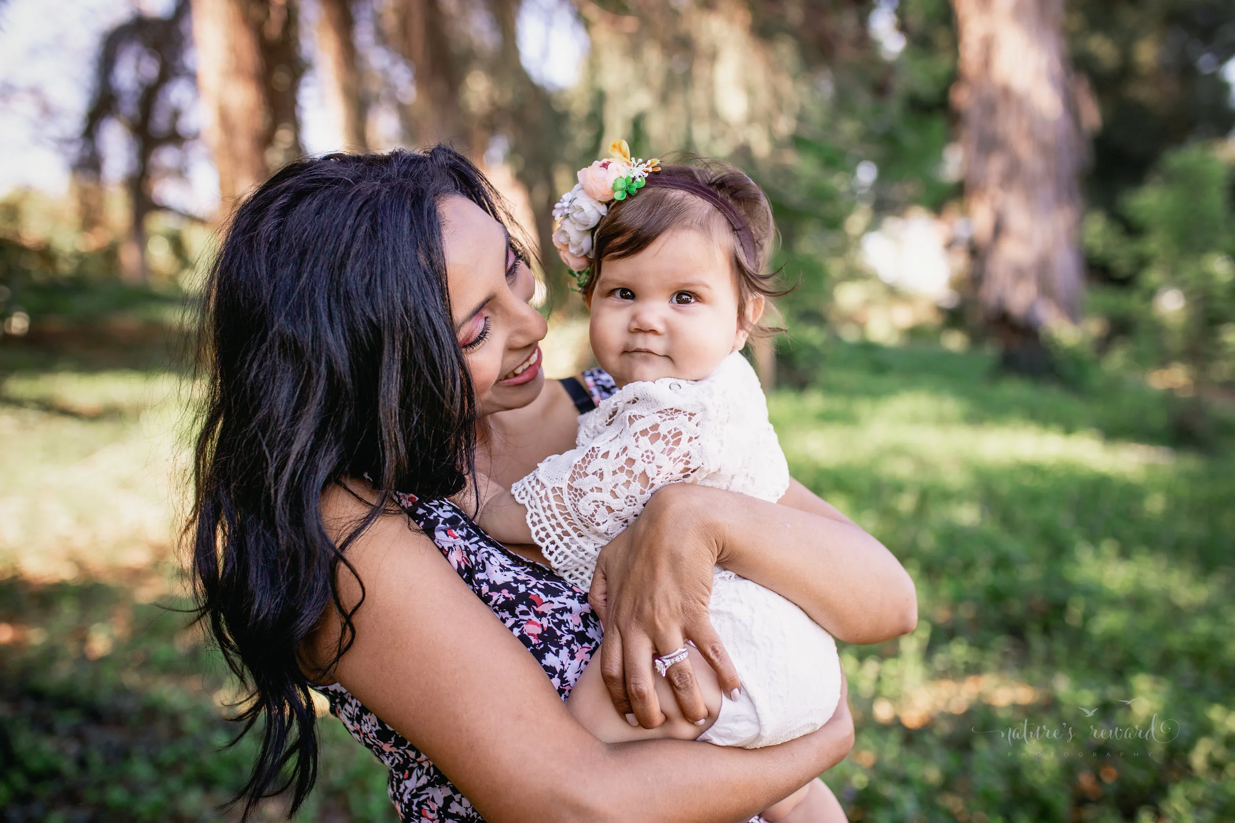 Mom and daughter portrait by Nature's Reward Photography