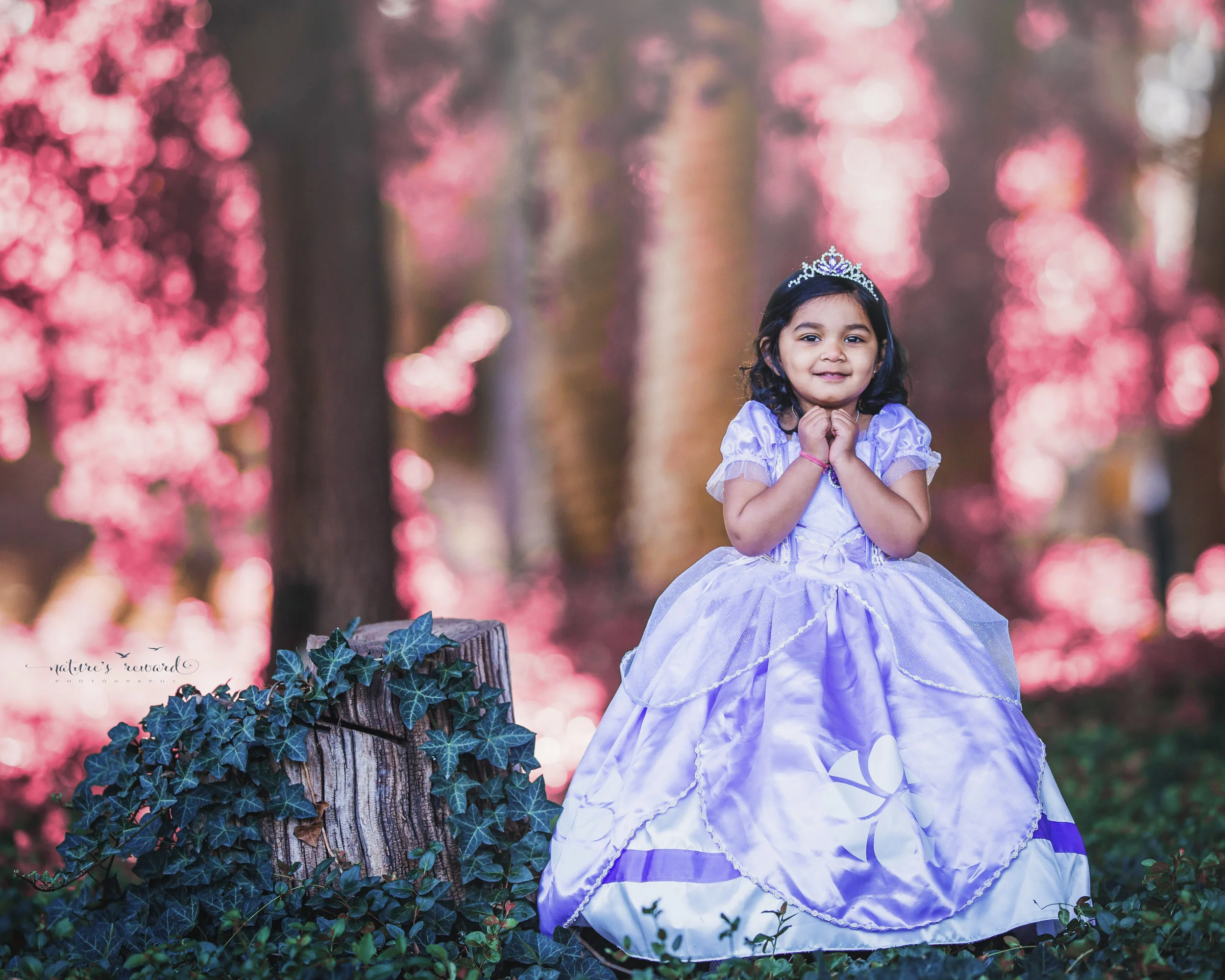 Inspired by Disney’s Sophia the First Cartoon, this little one is a princess for her 3rd birthday session! A Portrait By Nature’s Reward Photography