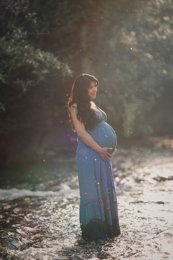 Stunning Creek session in San Bernardino Mountains by Southern Californian Maternity, Newborn and Family Photographer- Nature’s Reward Photography