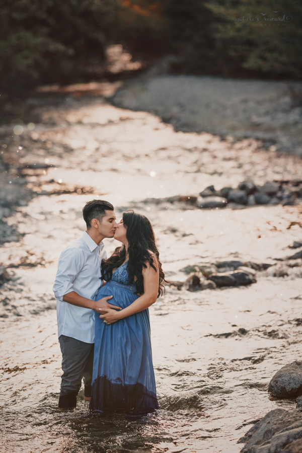 Stunning Creek session in San Bernardino Mountains by Southern Californian Maternity, Newborn and Family Photographer- Nature’s Reward Photography