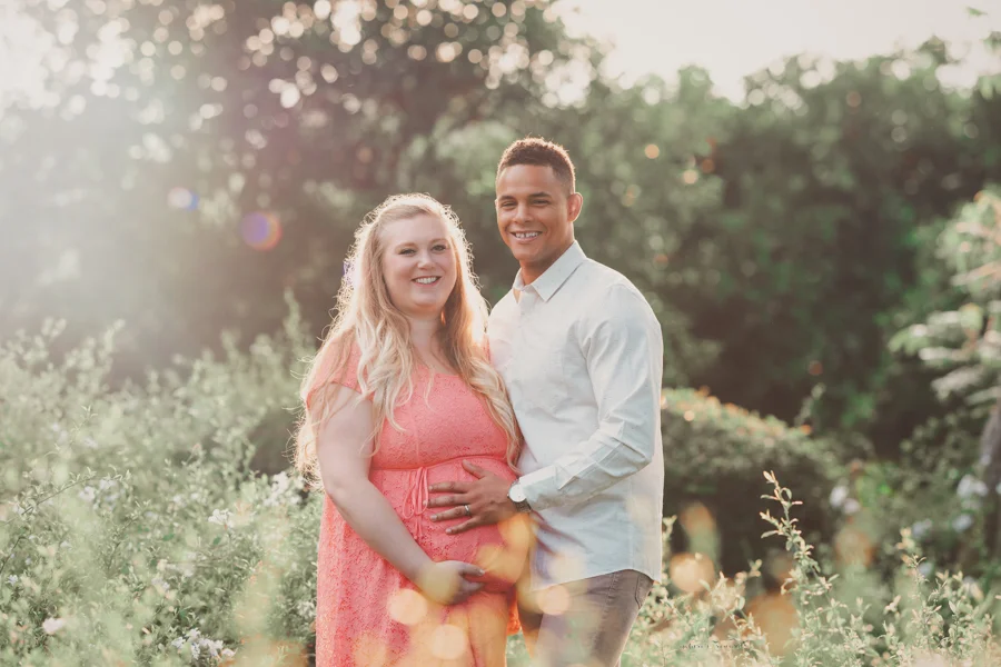 Lovely couple expecting their first baby in this maternity portrait by Nature’s Reward Photography