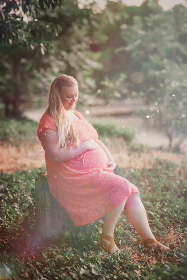 Lovely expecting mother of their first baby in this maternity portrait by Nature’s Reward Photography