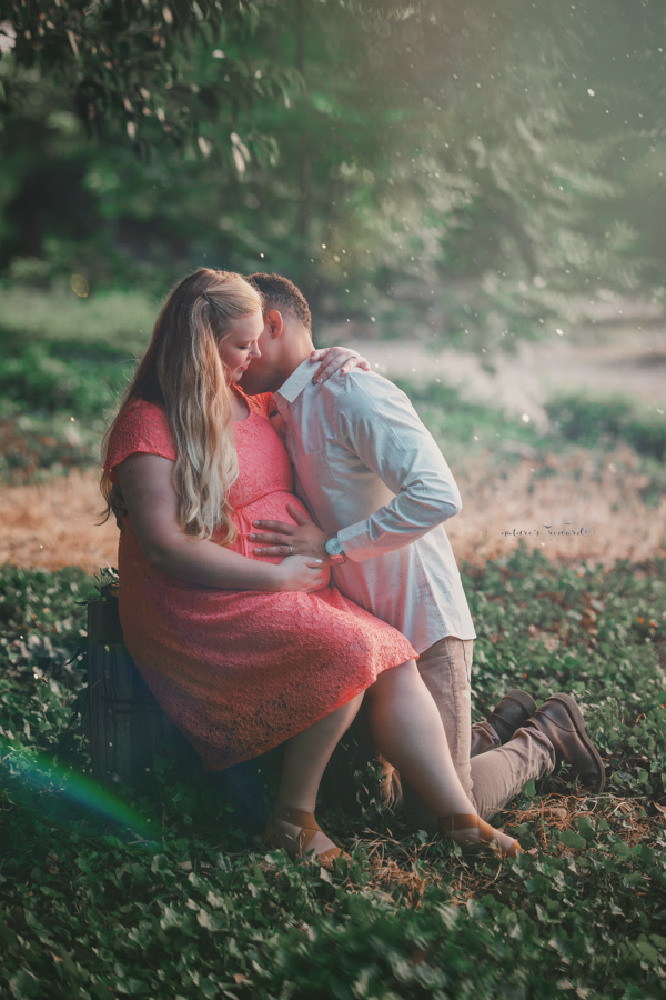 Lovely couple expecting their first baby in this maternity portrait by Nature’s Reward Photography