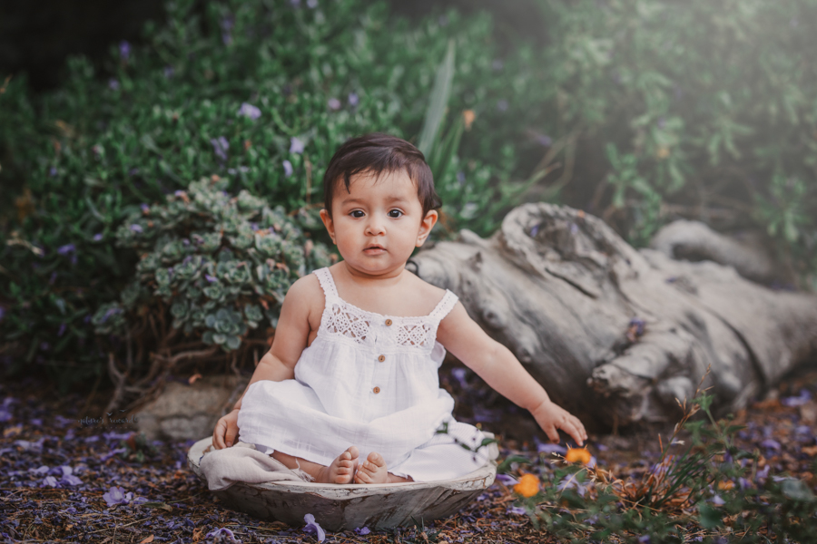 Baby Girl Portrait during a family session by Nature’s Reward Photography