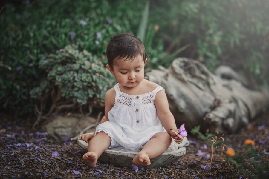 Baby Girl Portrait during a family session by Nature’s Reward Photography