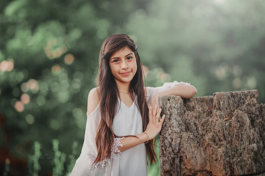 Lovely young lady portrait then during a family session by Nature’ sReward Photography