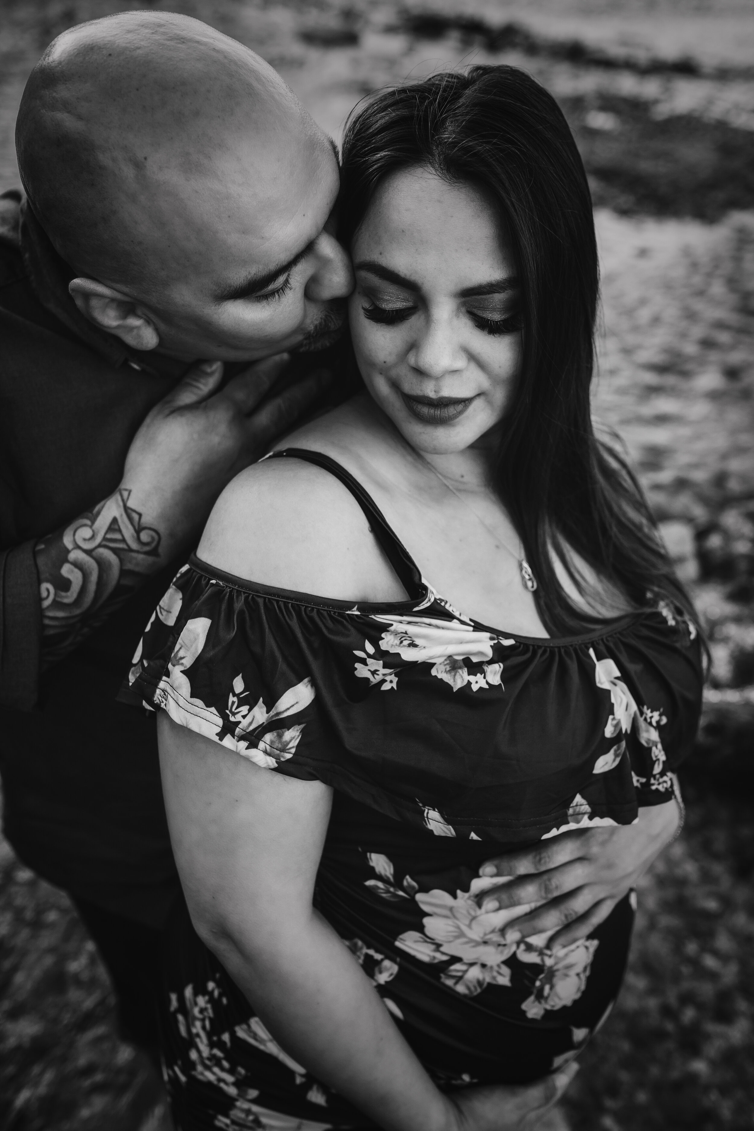 Maternity session at the creek by San Bernardino Maternity, Newborn, and Children photographer- Nature’s Reward Photography.