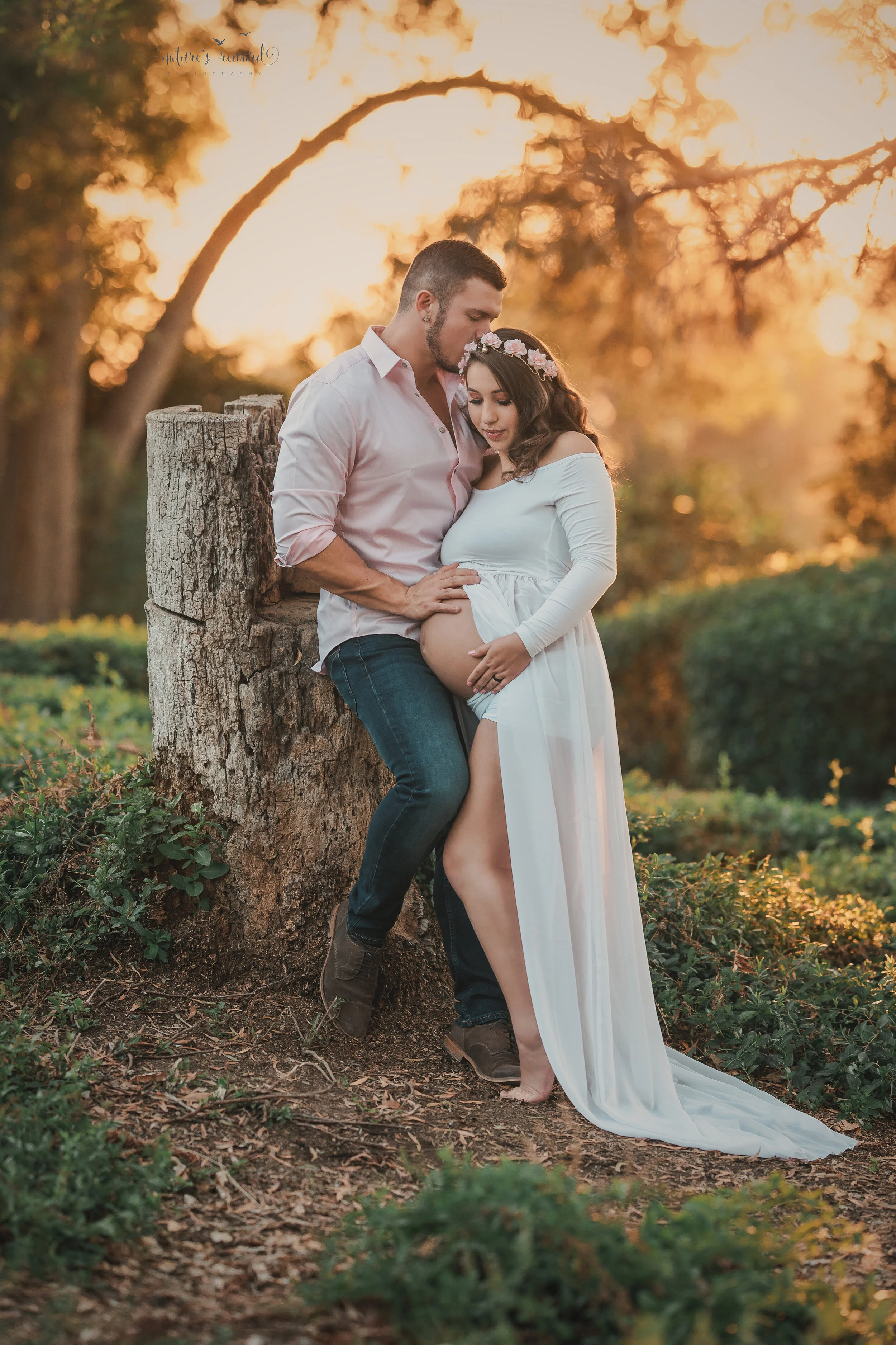 Maternity session with beautiful fall light in the park by San Bernardino Photographer- Nature’s Reward Photography