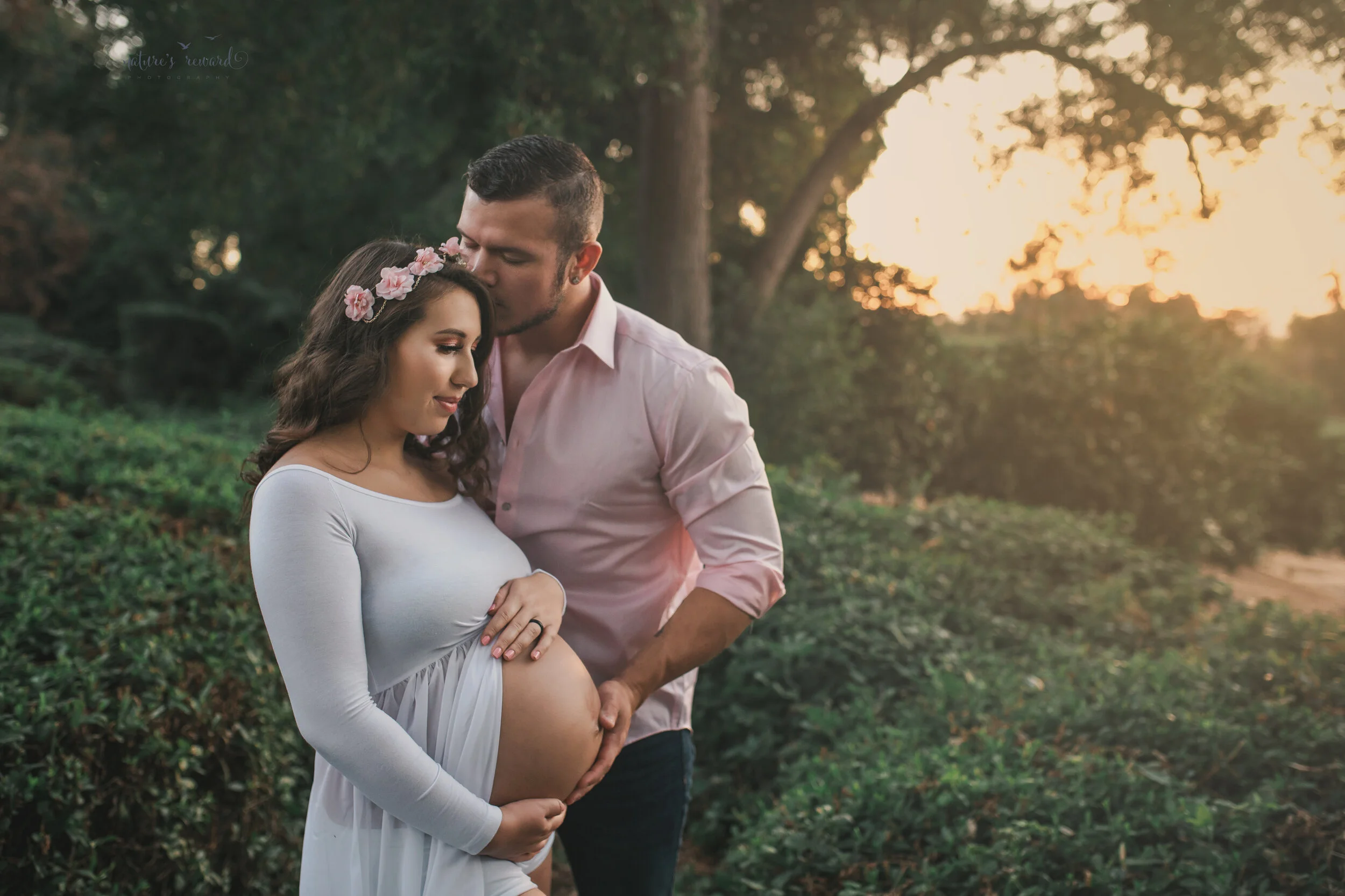 Maternity session with beautiful fall light in the park by San Bernardino Photographer- Nature’s Reward Photography