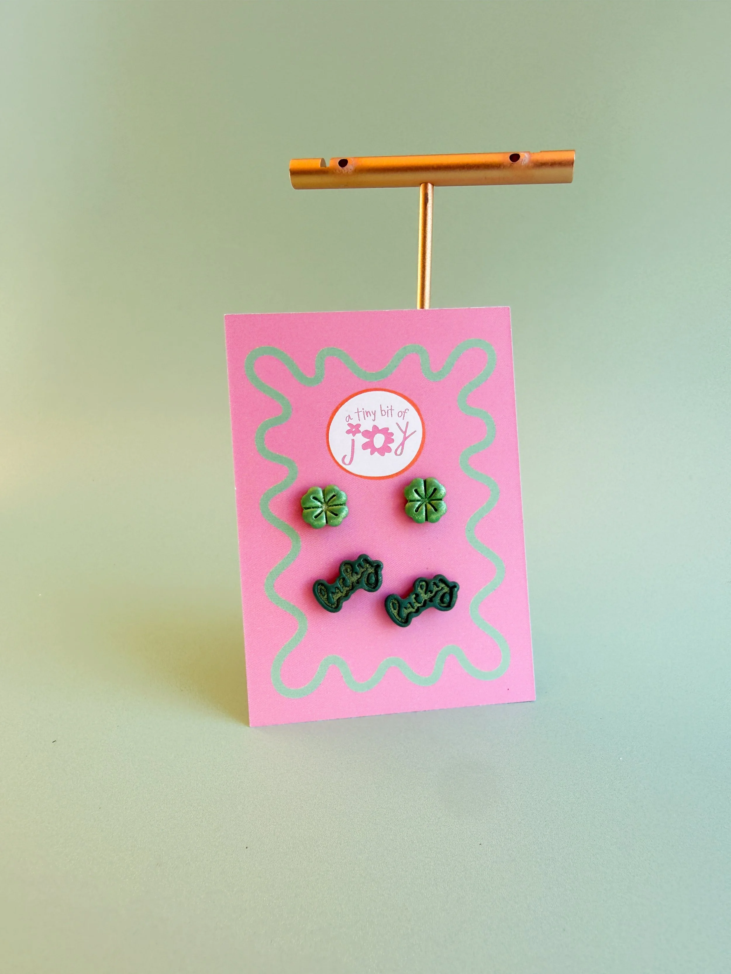 Mini Lucky Stud Set | St. Patrick’s Day Earrings |