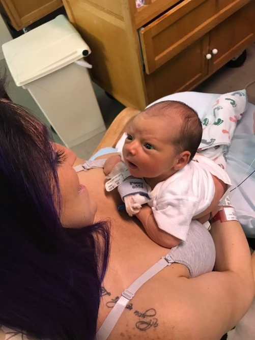 Little man has been lifting up his head to look at the world since day one!