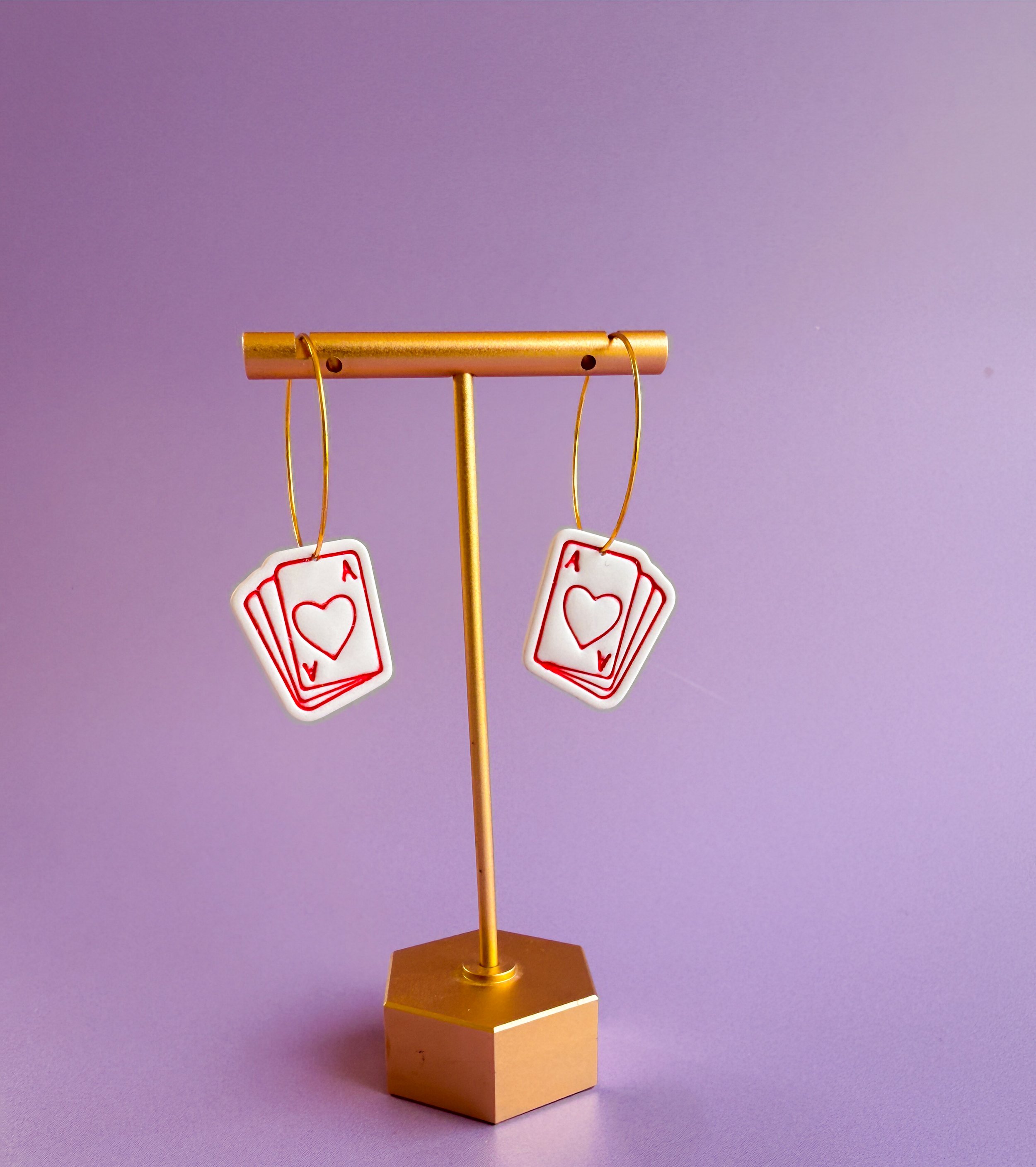 Lucky Girl Ace Dangles & Stud