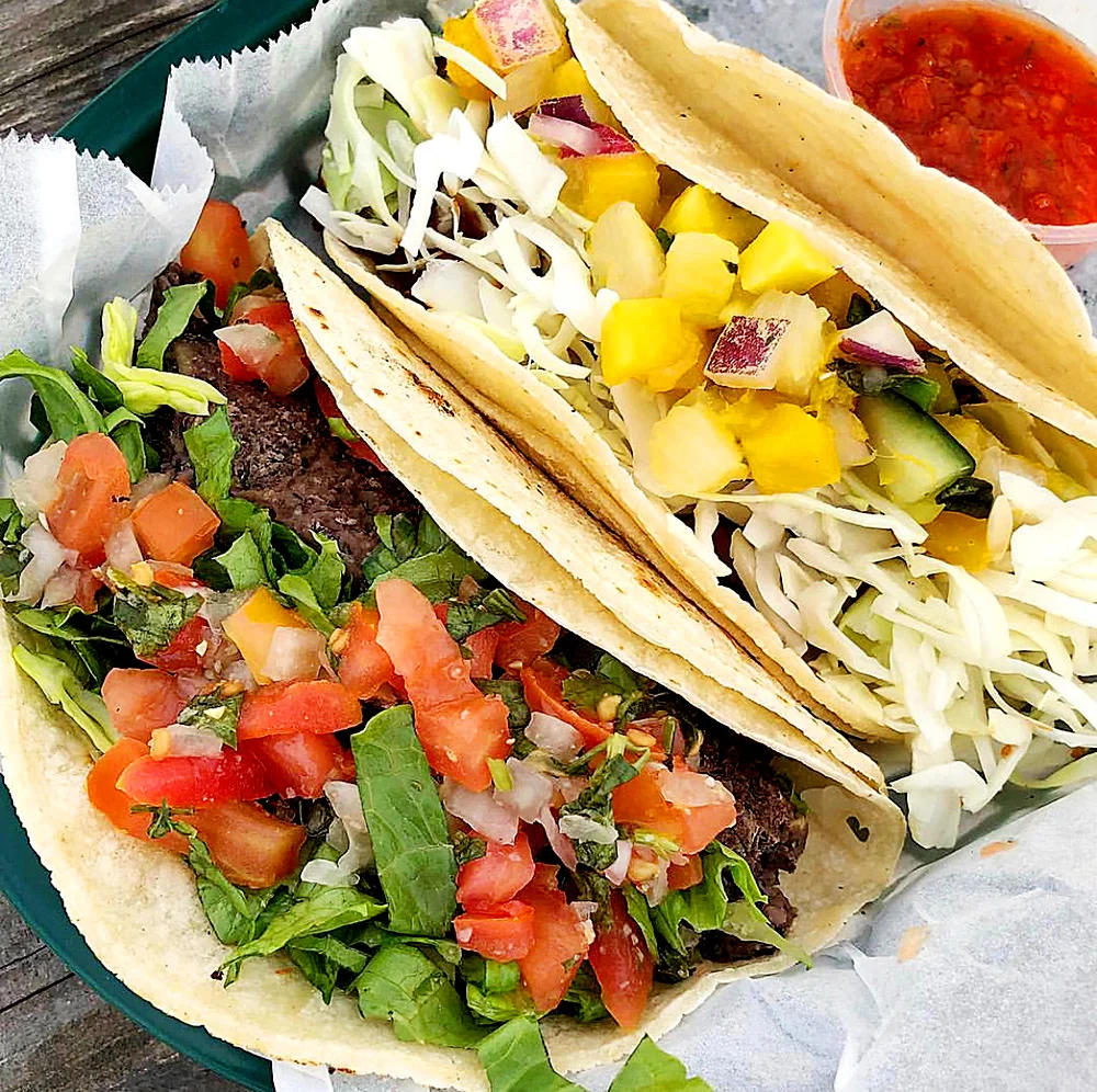   White Duck Taco   Tacos are most definitely a crowd-pleaser, but when you don’t eat meat, it can be hard to find the right taco shop. White Duck Taco in Hampton Station is the perfect place.  With options like banh mi tofu, black bean, and mushroom