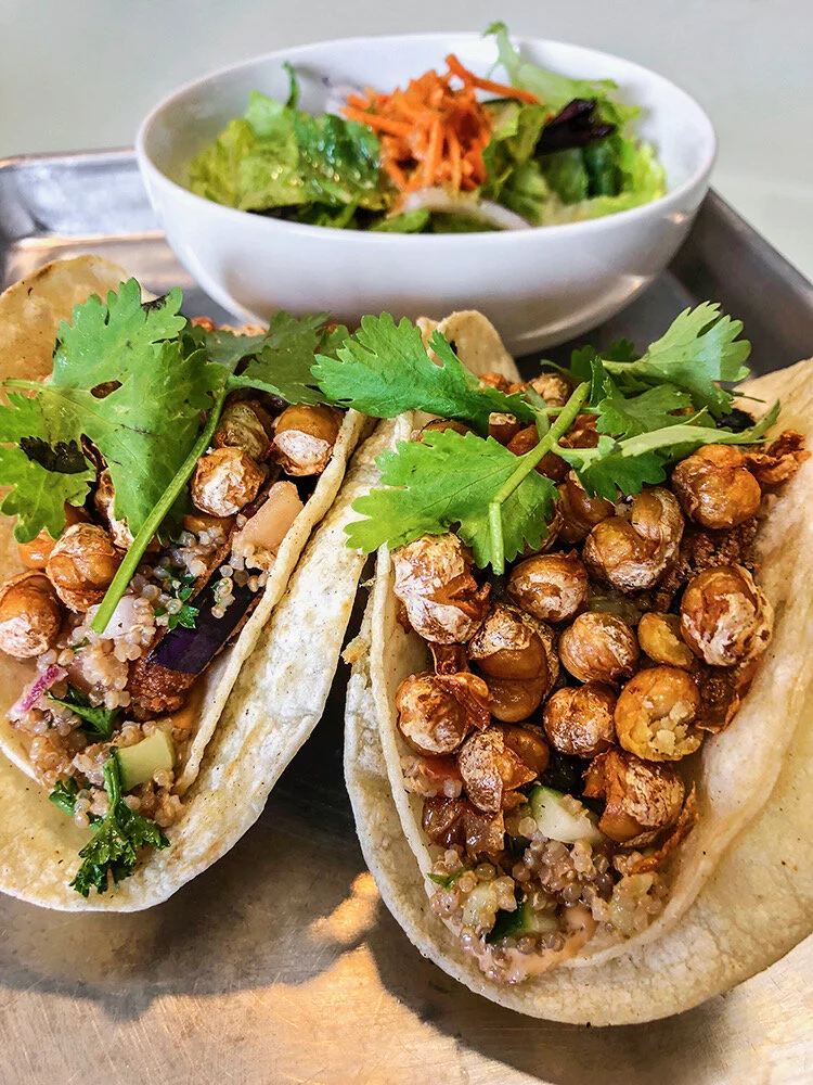    The Eatery in Spartanburg     We never thought we’d drive to the Burg for vegan tacos, but the Eatery changed our minds. Everything from the plant-based options to the Monte Cristo Dutch baby has a little magic mixed in by their talented chef-owne