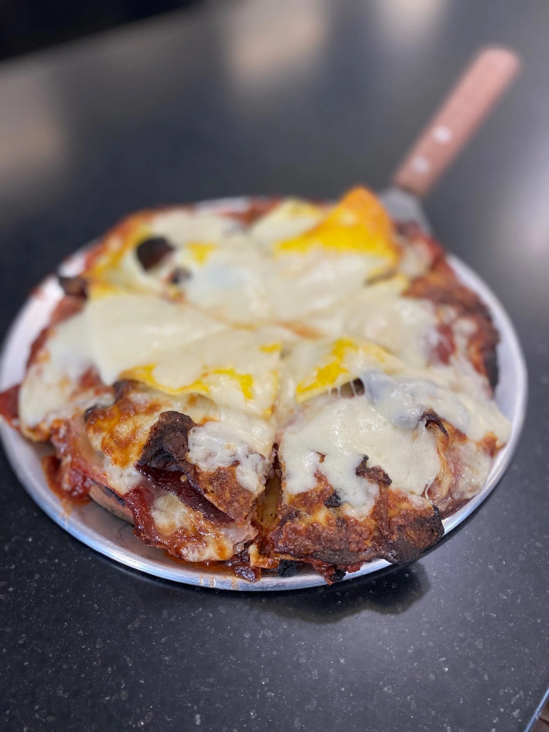   Myles Pizza Pub : Lucky us! The legendary Myles Pizza Pub has reopened after 39 years originally from Bolling Green, Ohio here in Greenville.  