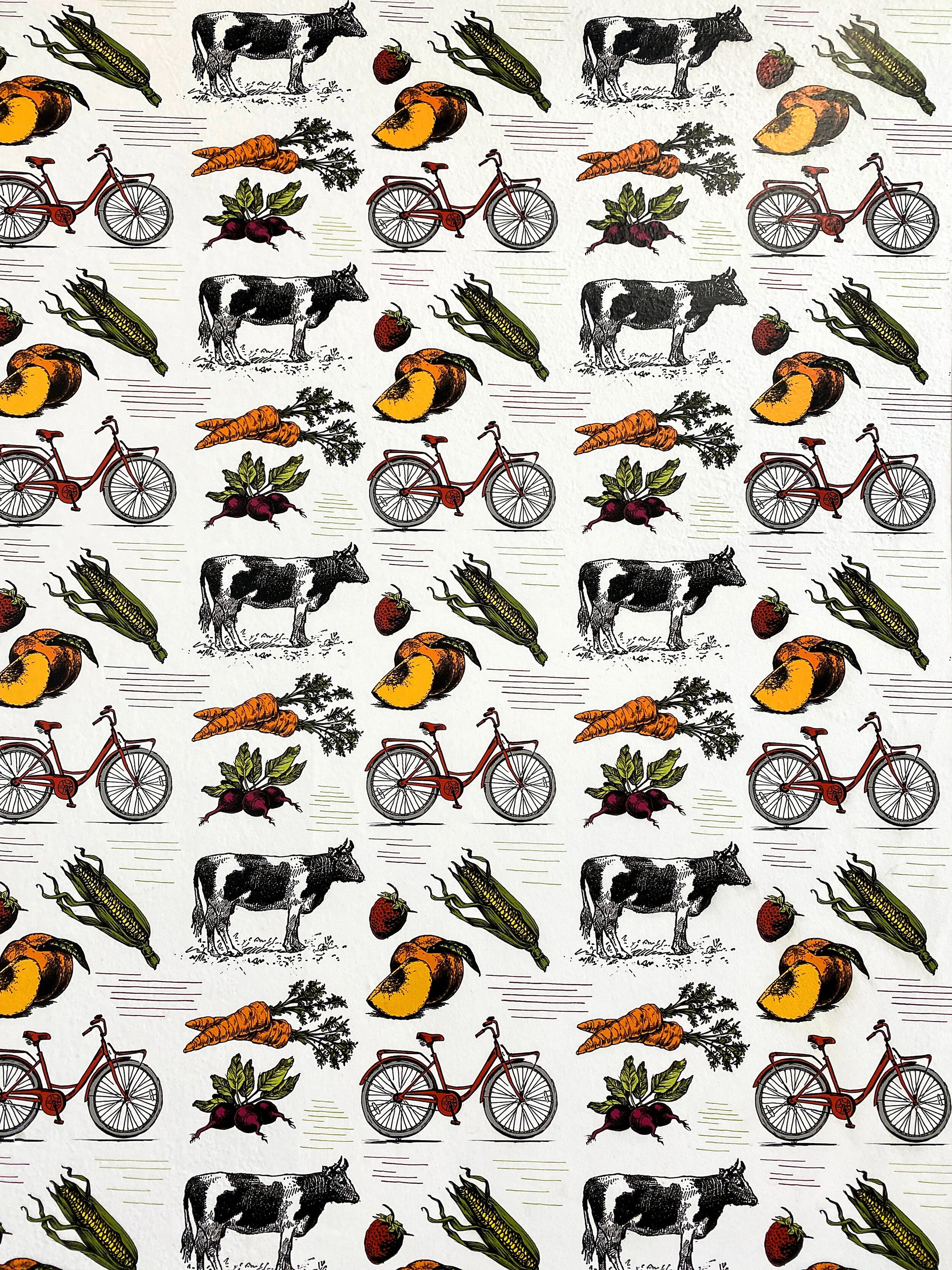 “Most On Brand Potty”   Swamp Rabbit Cafe     This farm stand-meets-cycling-stop on the Swamp Rabbit Trail is perfectly epitomized by the symbols in this beautiful illustration. We couldn’t dream up a more fitting wallpaper if we tried.