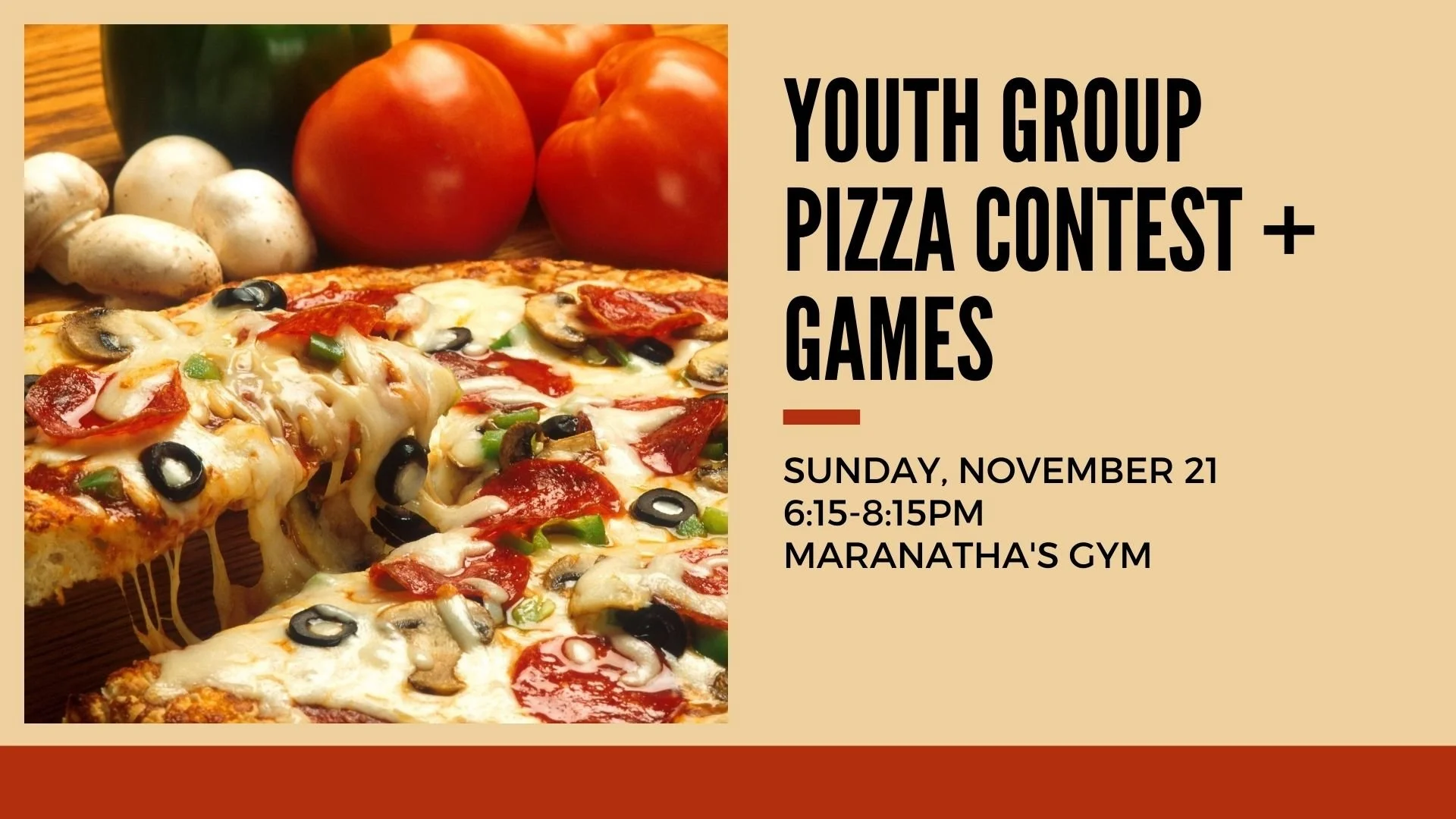 Youth Group Pizza Contest + Games
