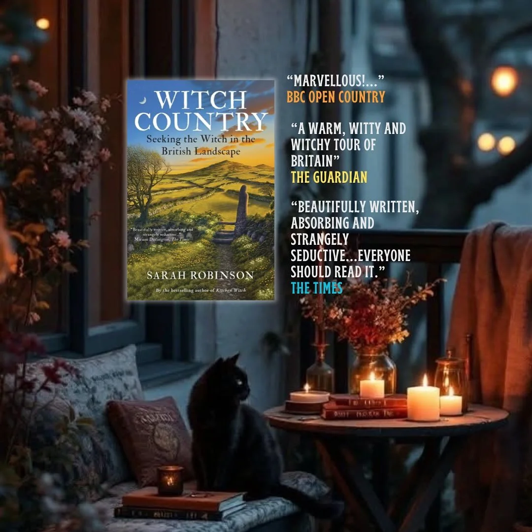 And we arrive! Witch Country: Seeking the Witch in the British Landscape is now available worldwide in paperback, ebook, and audiobook. 
🎃🍂✨
This book began with footsteps through forests and hedgerows and became a journey into the unseen. I wrote
