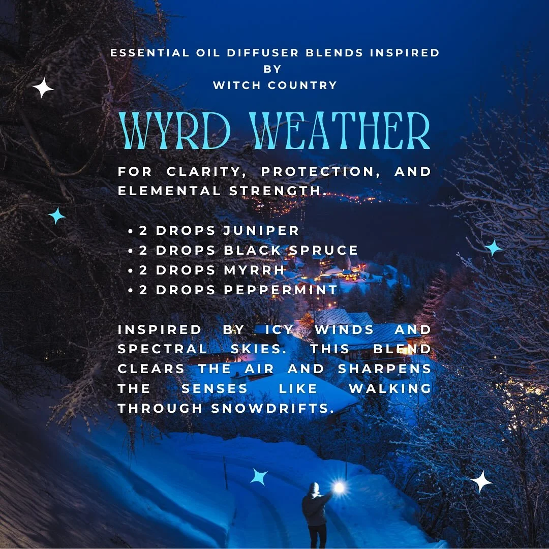 For days of wyrdness, nights of old magic and the sparkle of liminal wintertide ❄️🕯️ with love from #witchcountry
