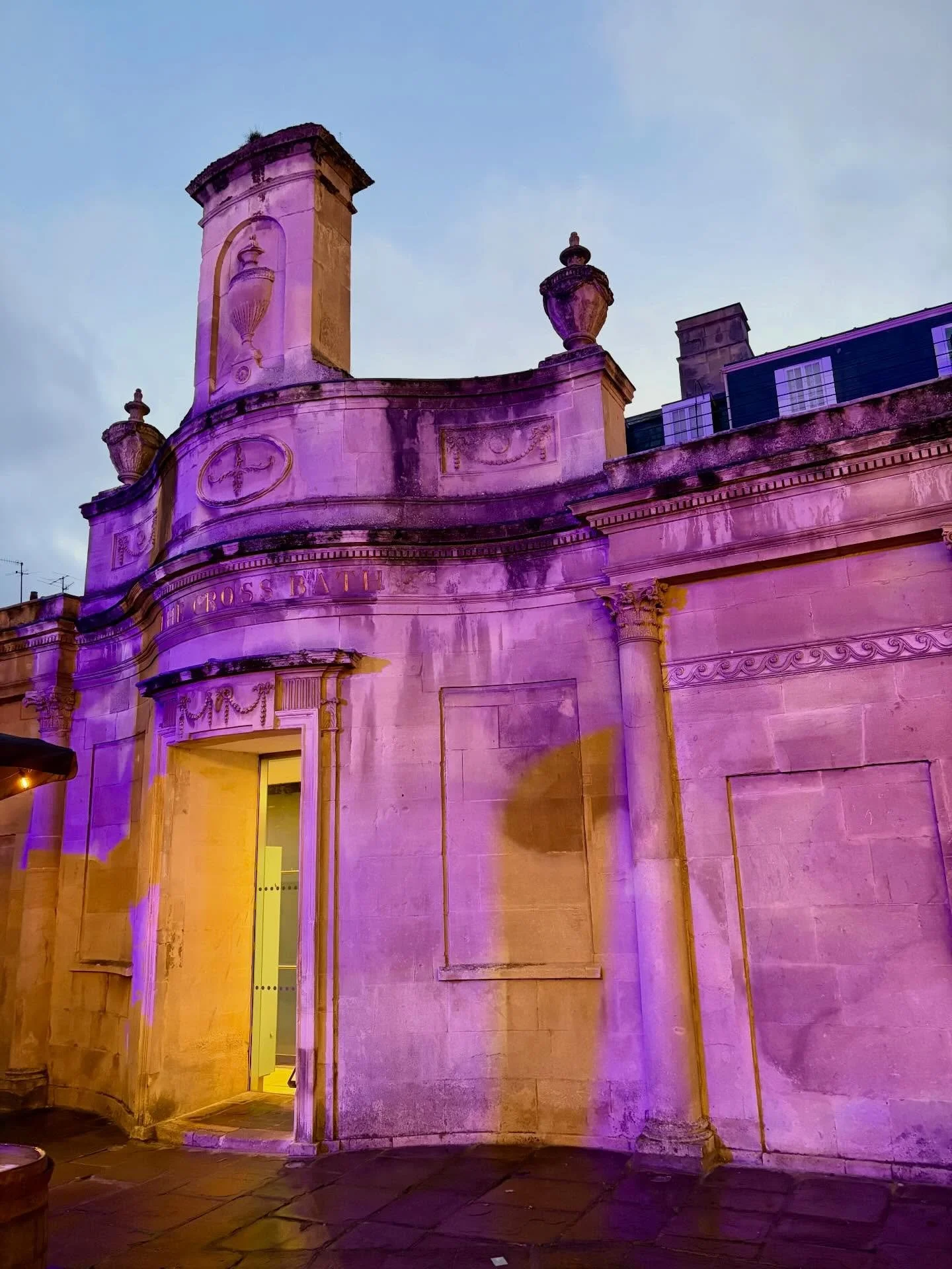 Maybe my love of seeking magic in every corner of the land was born from my Bathonian roots. Magic, sacredness and whispers of ancient deities shine out of every stone here! 🕯️✨ #bath #bathchristmasmarket #witchcountry