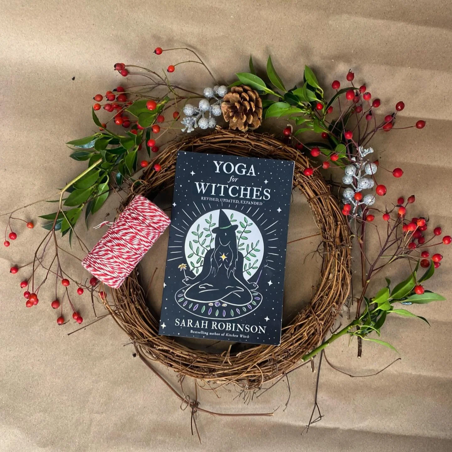 &ldquo;The Kitchen Witch steeps herbs for remedies or offerings to the spirits, in ancient times she may, while stoking the fire, have sought blessings from the Goddess for a kind winter.&rdquo; 
❄️ ✨
Yoga for Witches
❄️✨
This is the snippet of book 