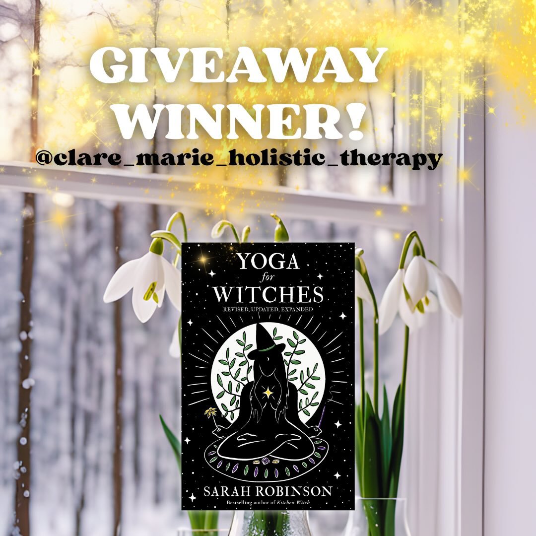 I&rsquo;m always delighted to share the winners of my book giveaways! For Januarys delight of a copy Yoga for Witches our winner is @clare_marie_holistic_therapy 🥳💜✨ Congratulations Clare! Our next giveaway will be Witch Country and then another Yo