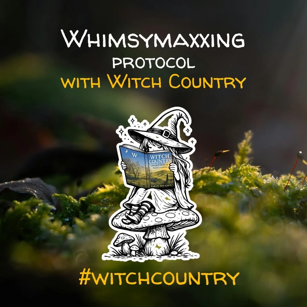 WHIMSYMAXXING PROTOCOL &mdash; with Witch Country
Step 1: Acquire stick.
Step 2: Befriend crow.
Step 3: Greet magpie.
Step 4: Become ungovernable (but polite).
🌿
Optimising for enchantment in Q1.
🌿
#Whimsymaxxing #WitchCountry