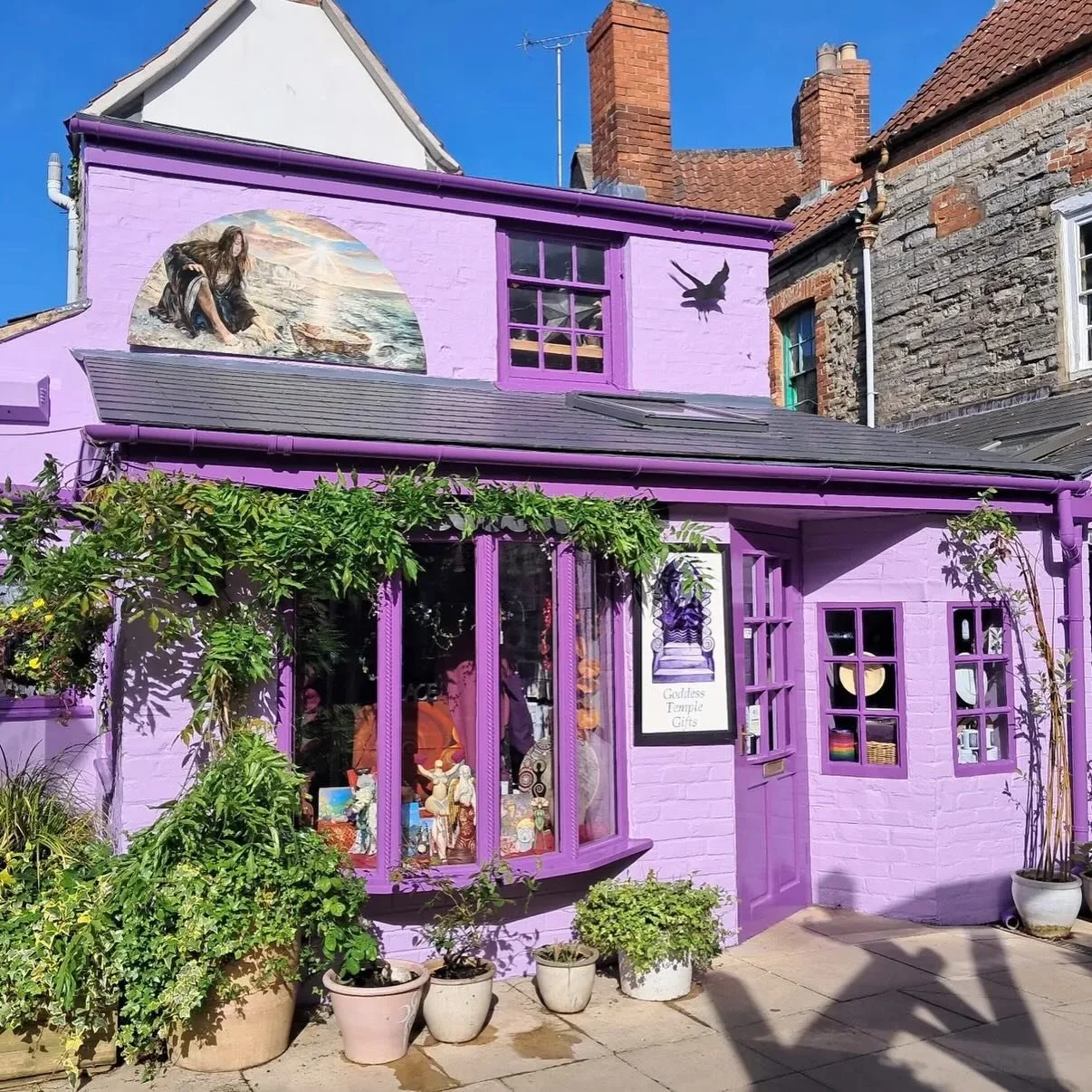 In continued celebration of some of the flippin&rsquo; gorgeous indie bookshops who stock my books - one of my very favourites @goddesstemplegiftsglastonbury_ on a quest to honour the goddess and divine feminine here on earth. And it was here that on
