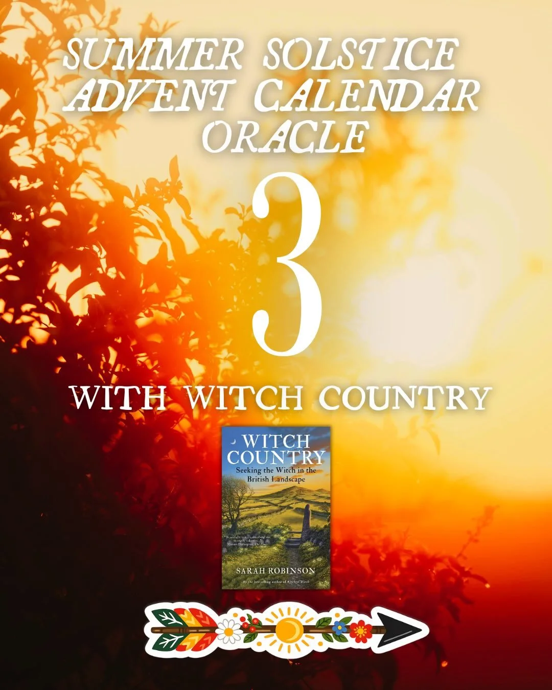 ✨A journey to the Summer Solstice ✨
Each day, a little magic from Witch Country; images, themes, and book extracts to inspire a little wonder, reflection, and celebration 
☀️🌿
#SummerSolstice #WitchCountry #SeasonOfLight #june3 #june