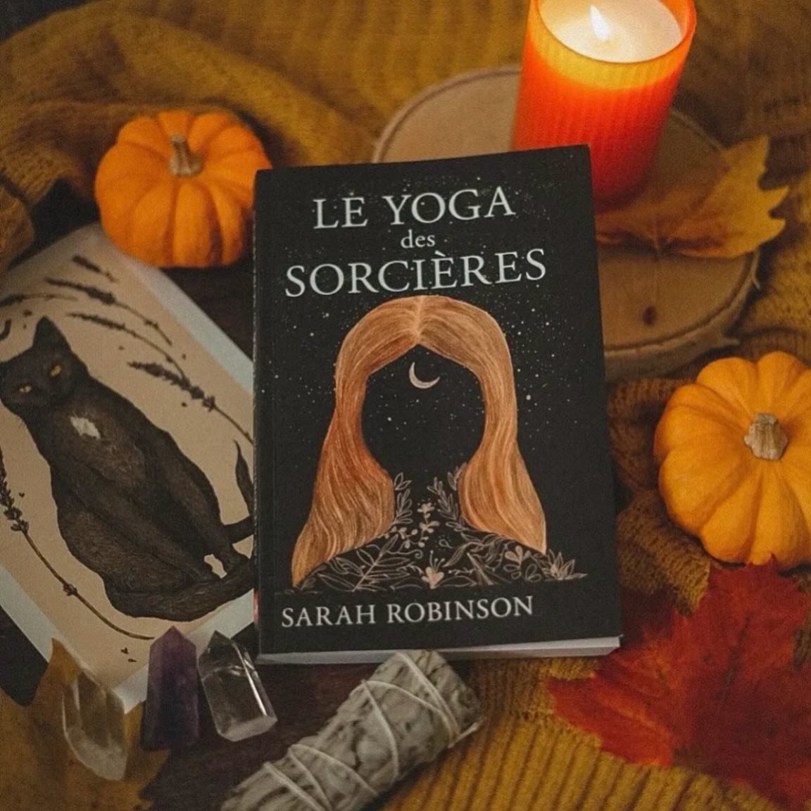May Witches and Sorci&egrave;res find their magic this weekend, in whatever form that takes! 
🎃🍂🐾✨
#yogaforwitches #yogaforwitchescats #yogadessorci&egrave;res @editionslaplage @lelotusetlelephant 
🎃🍂🐾✨
Thankyou to @lagemeliellbooks for the bew