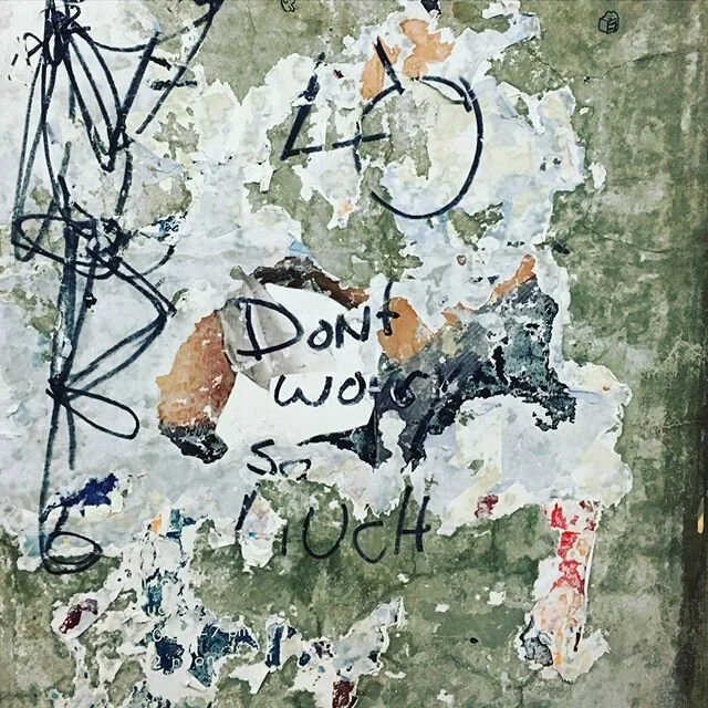&ldquo;Don&rsquo;t worry so much&rdquo; #cityspeaks #streetart #nycgraffiti