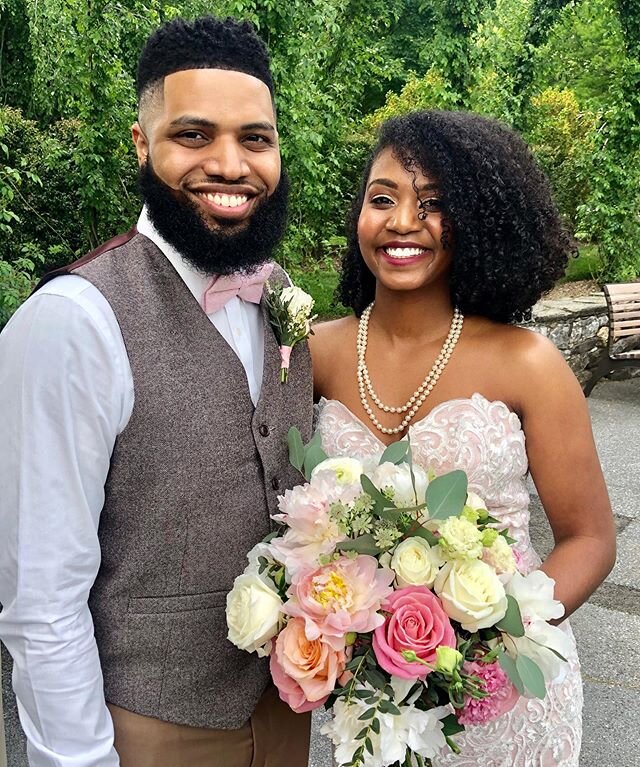 Fran and Marbel ❤️ such a beautiful couple!! #phillyweddings #gorgeous #bridalbouquet #weddingflowers