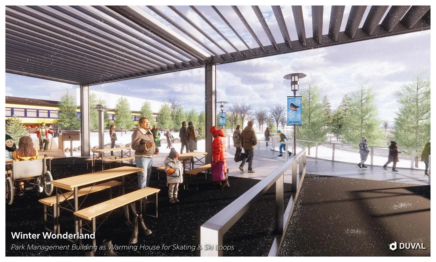 Winter Recreation | Detail from our work with the Two Harbors Waterfront Task Force. #agate-bay #waterfront #restoration #northshore #duval