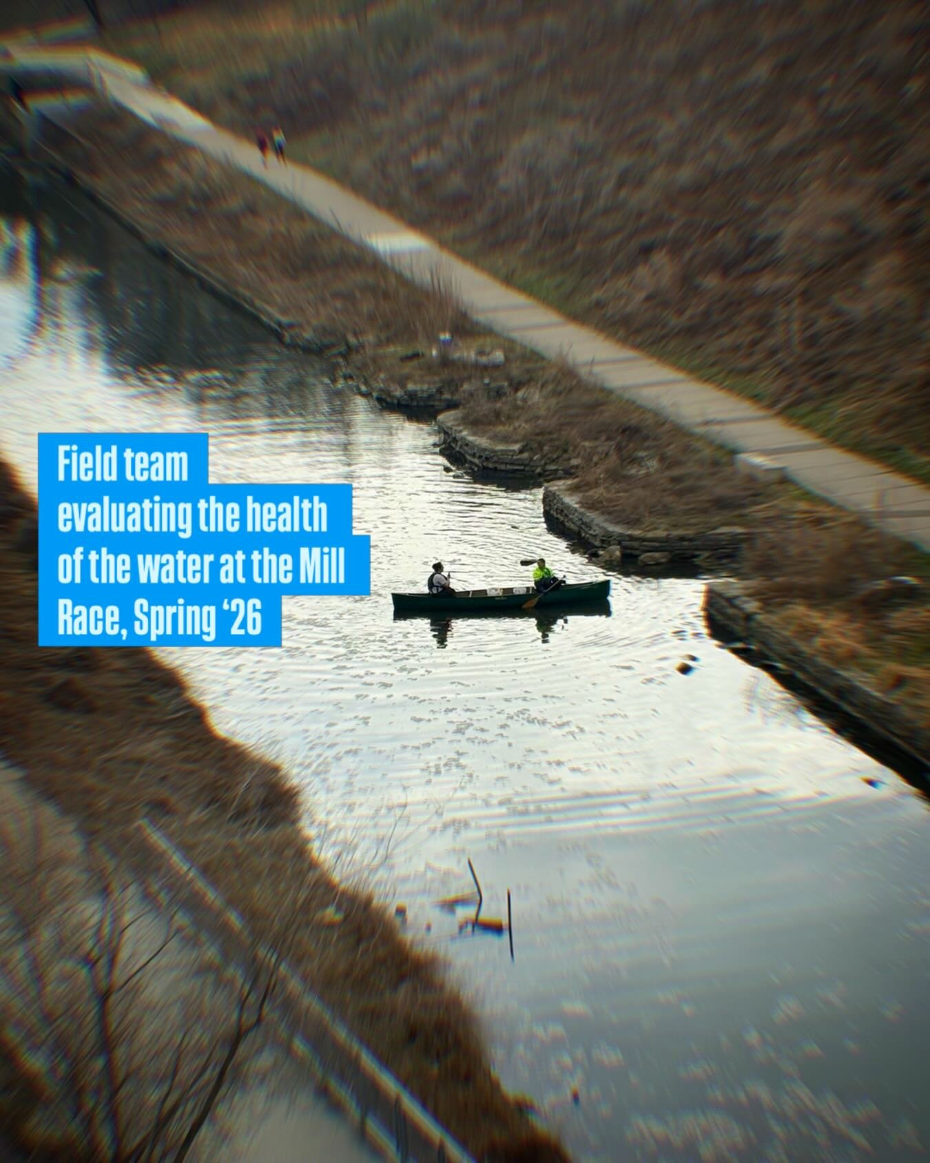 Did you know? @mississippiwmo with @eor_resources are at work diagnosing the health of the Mill Race in anticipation of water restoration planned in Phase 2 restoration by @owamniyomni in partnership with @minneapolisparks. Meanwhile: construction of