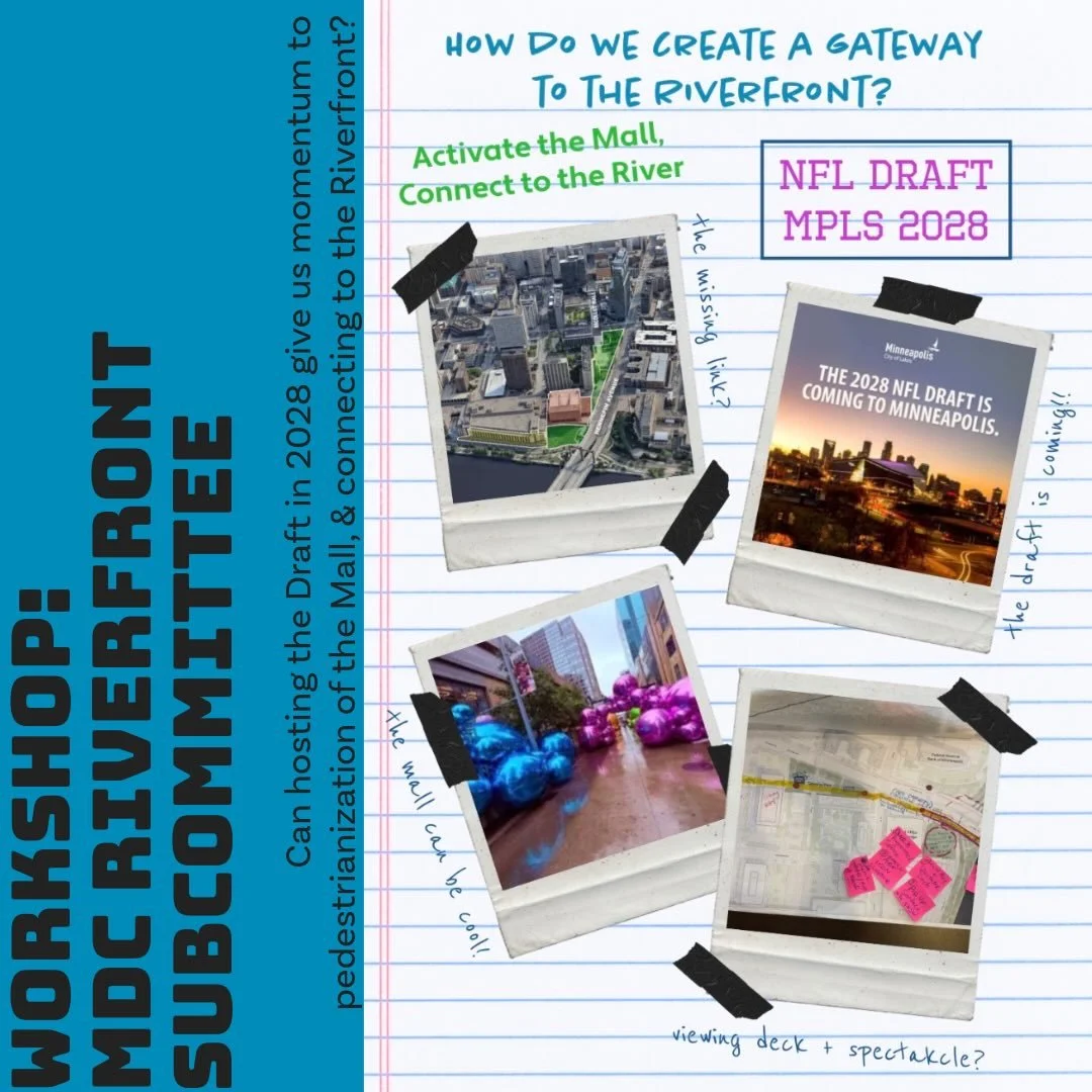 As Minneapolis prepares to host the NFL Draft in 2028, the focus of @mplsdowntown &lsquo;s Riverfront Subcommittee continues to be on finding ways to connect to our waterfront. Could momentum for pedestrianizing Nicollet in time for the Draft experie
