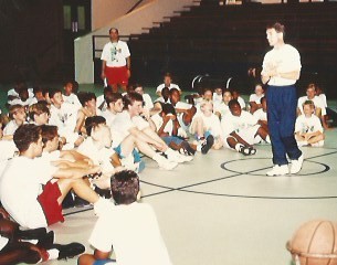 Coaching at Pistol Pete Maravich Basketball Camps