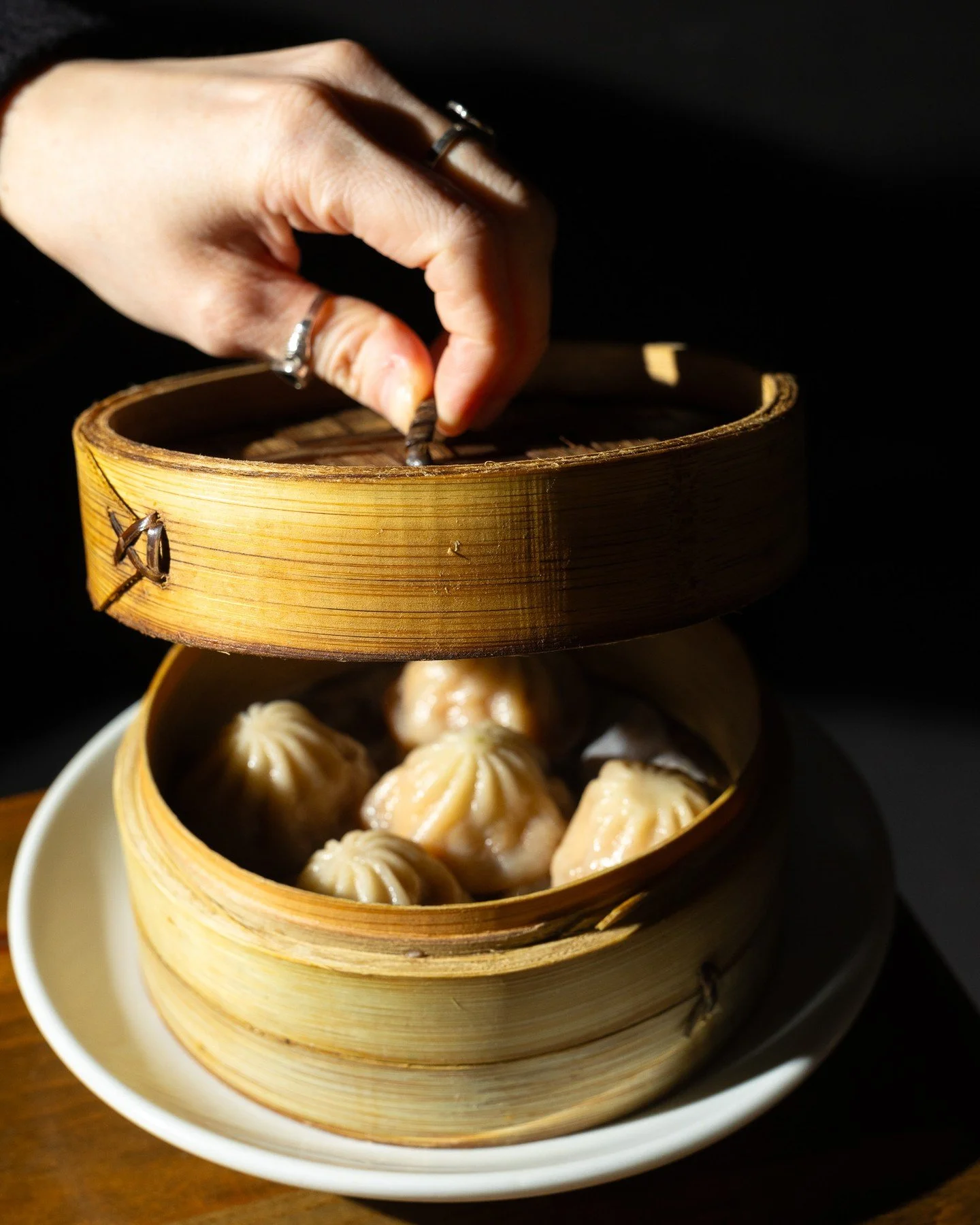Starting dinner the right way: General Tso Soup Dumplings. 🥟