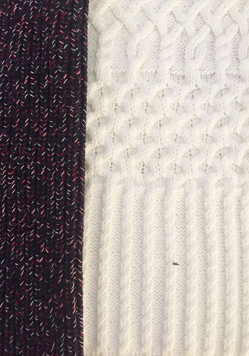 Swatch Trials: Mixed Cable, Classic TH Marle