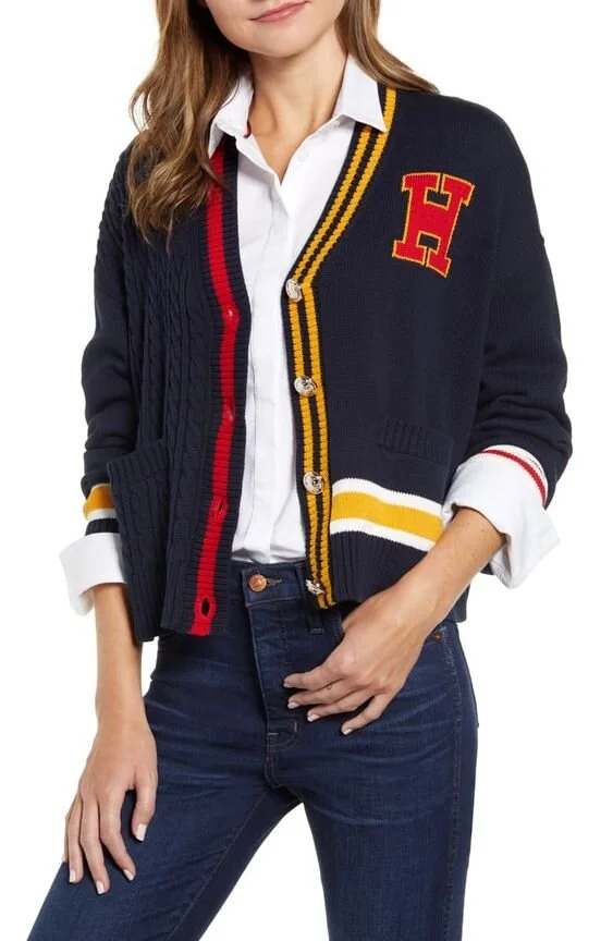 Letterman Cable Cardigan, Tommy Hilfiger White Label, Fall 2019