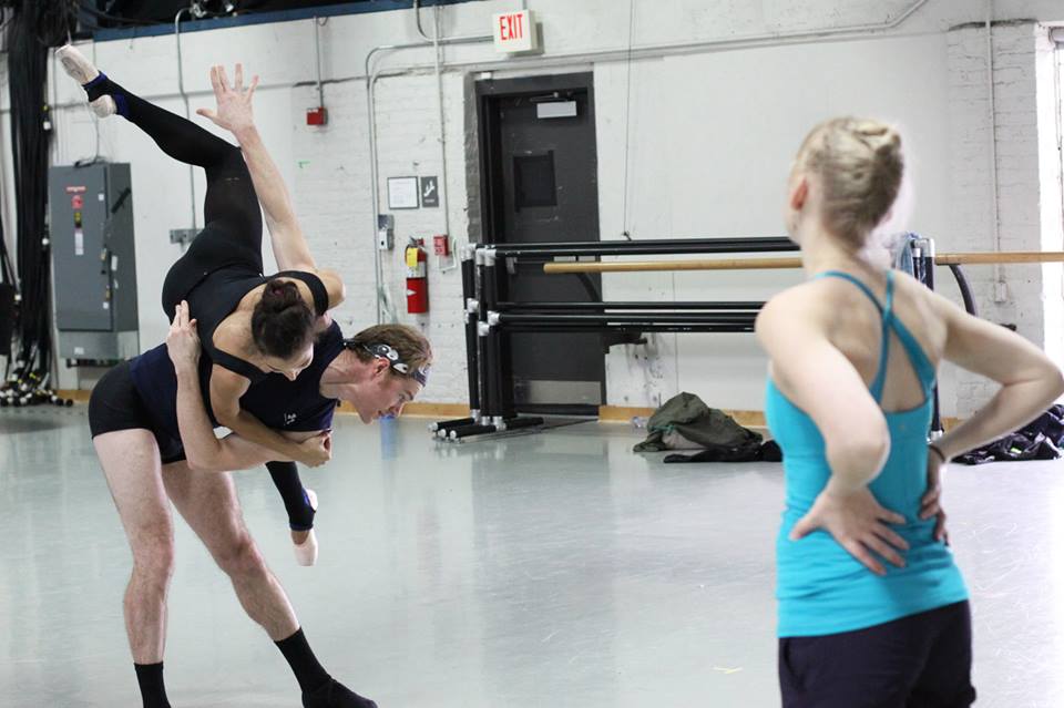 In rehearsal with Richmond Ballet