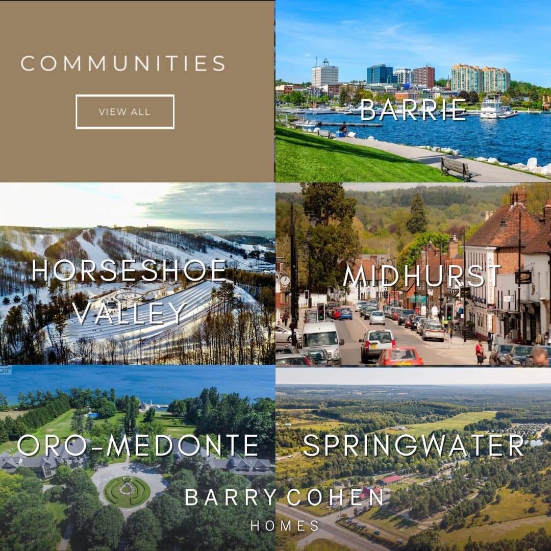 @barrycohenhomes is incredibly well-versed in the GTA real estate market, but this also extends up North! ☝️

Our team also facilitates deals in neighbourhoods in and around Barrie! If you&rsquo;re interested in making the big move to this area, here